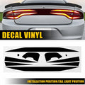 Black Race Track Tail Light Overlay for Dodge Charger (2015–2023)