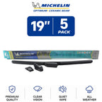 Set of 5 Michelin Optimum+ Ceramic Beam Wiper Blades 19" for
