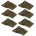 Set of 7 Chopper Blades for Case IH 8010 8120 8230 87280494