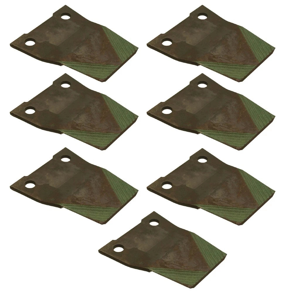 Set of 7 Chopper Blades for Case IH 8010 8120 8230 87280494