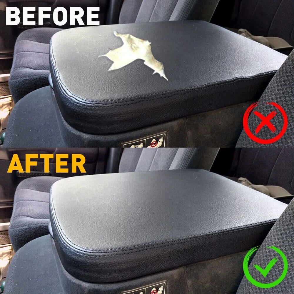 Armrest Cover for Dodge Ram 1500 2500 3500 (2002–2008) Leather Black