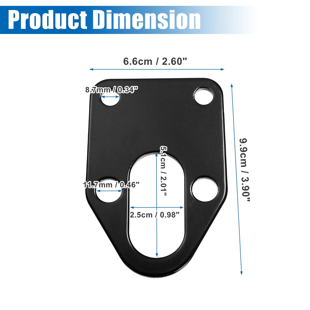 Set of 1 Fuel Pump Mounting Plate with Gasket for Chevy SBC 283 327 (1964–1986)