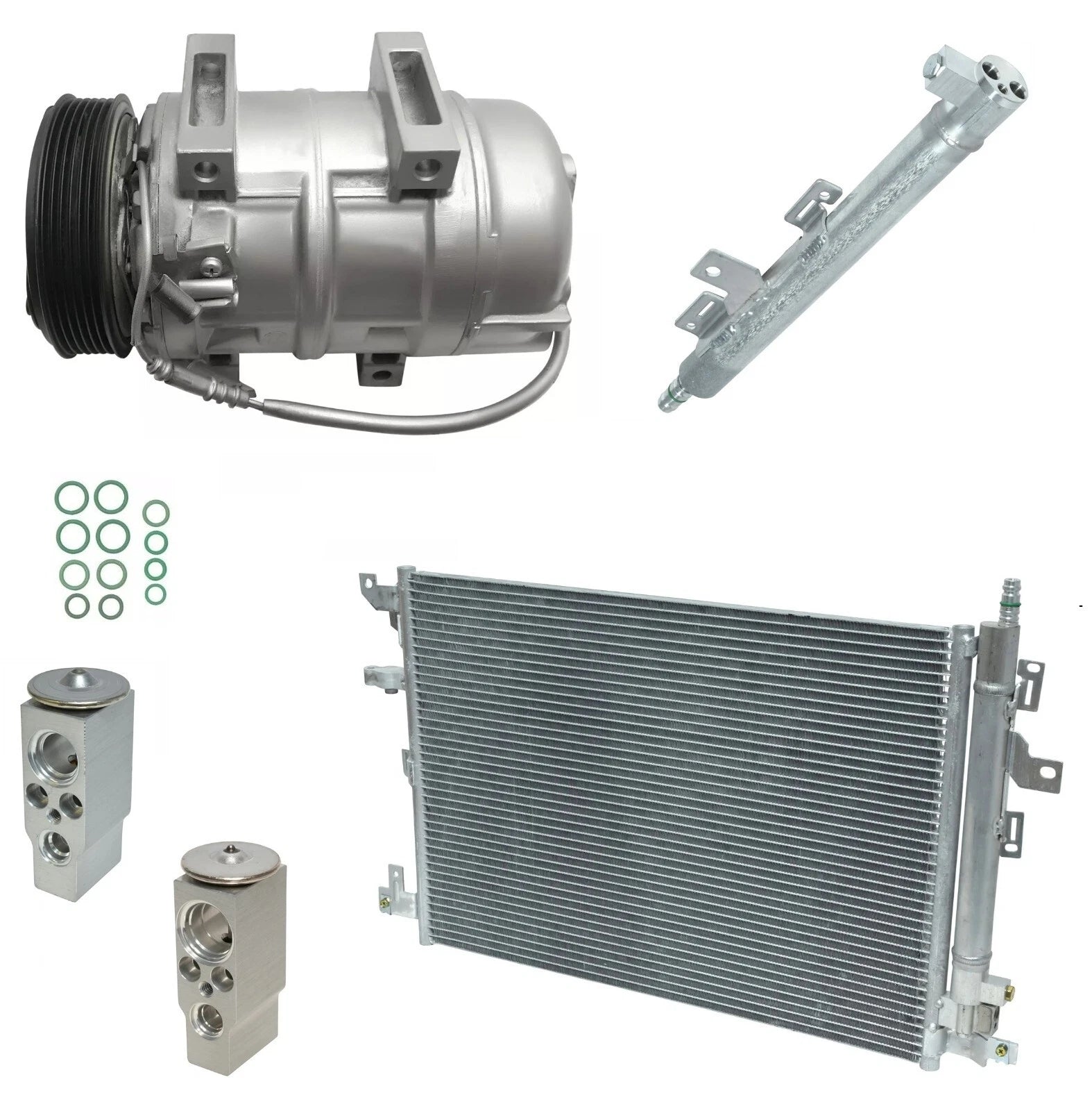 AC Compressor Kit With Condenser for Volvo XC90 2.5L 2.9L (2006–2014)