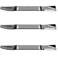 Set of 3 Mulching Blades for Toro 72" Decks (Fits Models 25-3/16" X 1/2")