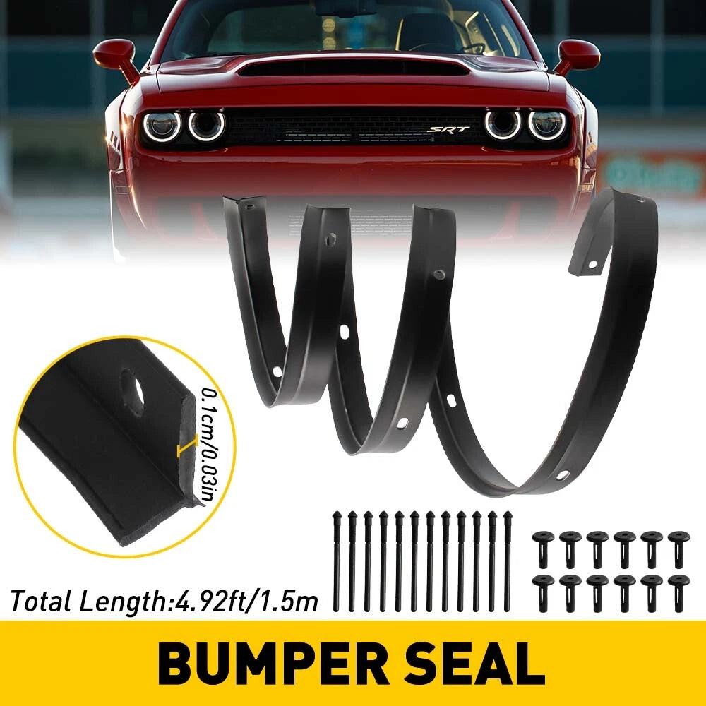 Front Fascia Bumper Hood Weatherstrip Seal w/ Rivet for Dodge Challenger (2008–2021)
