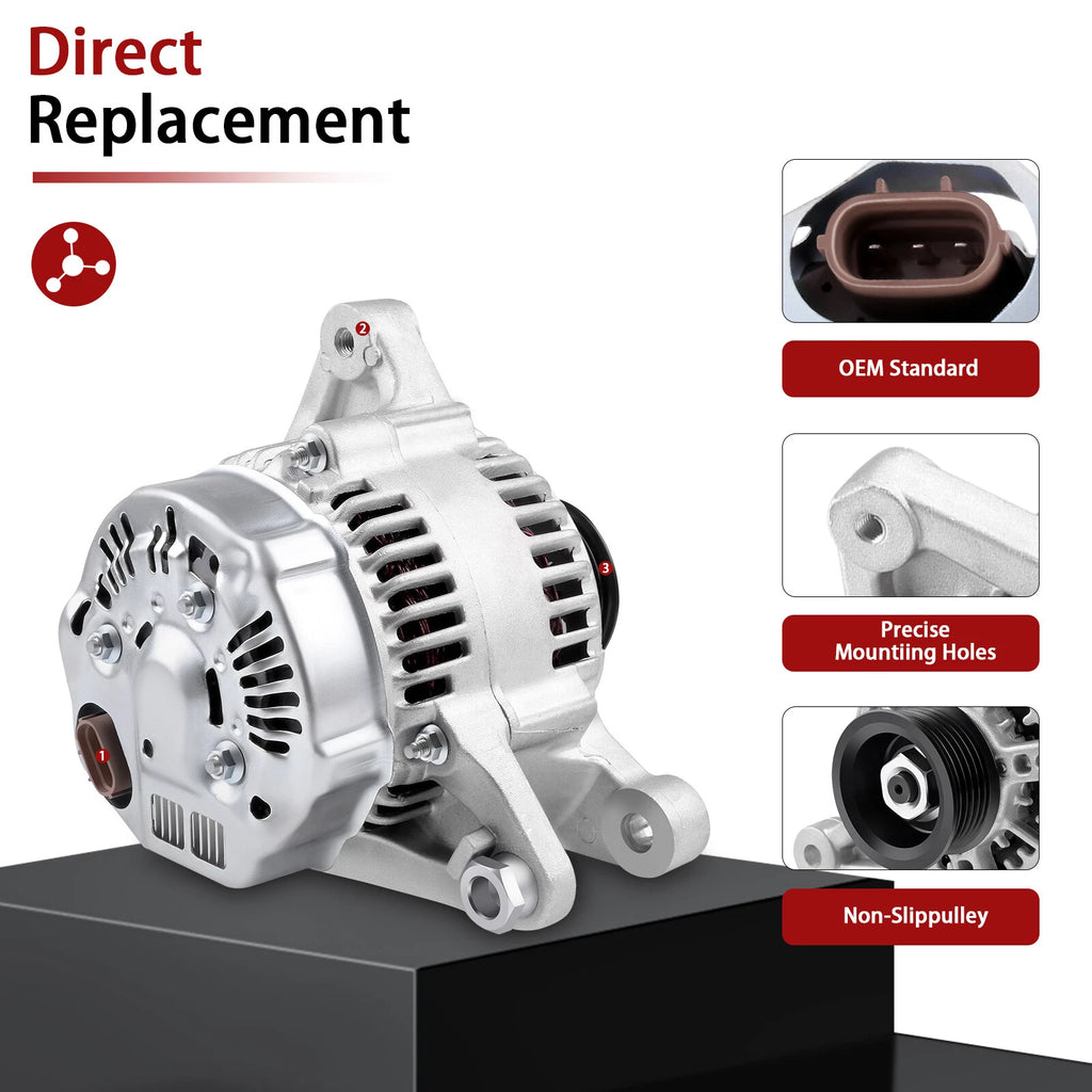 Alternator for Chevrolet Prizm Toyota Corolla 1.8L (1998–2002)