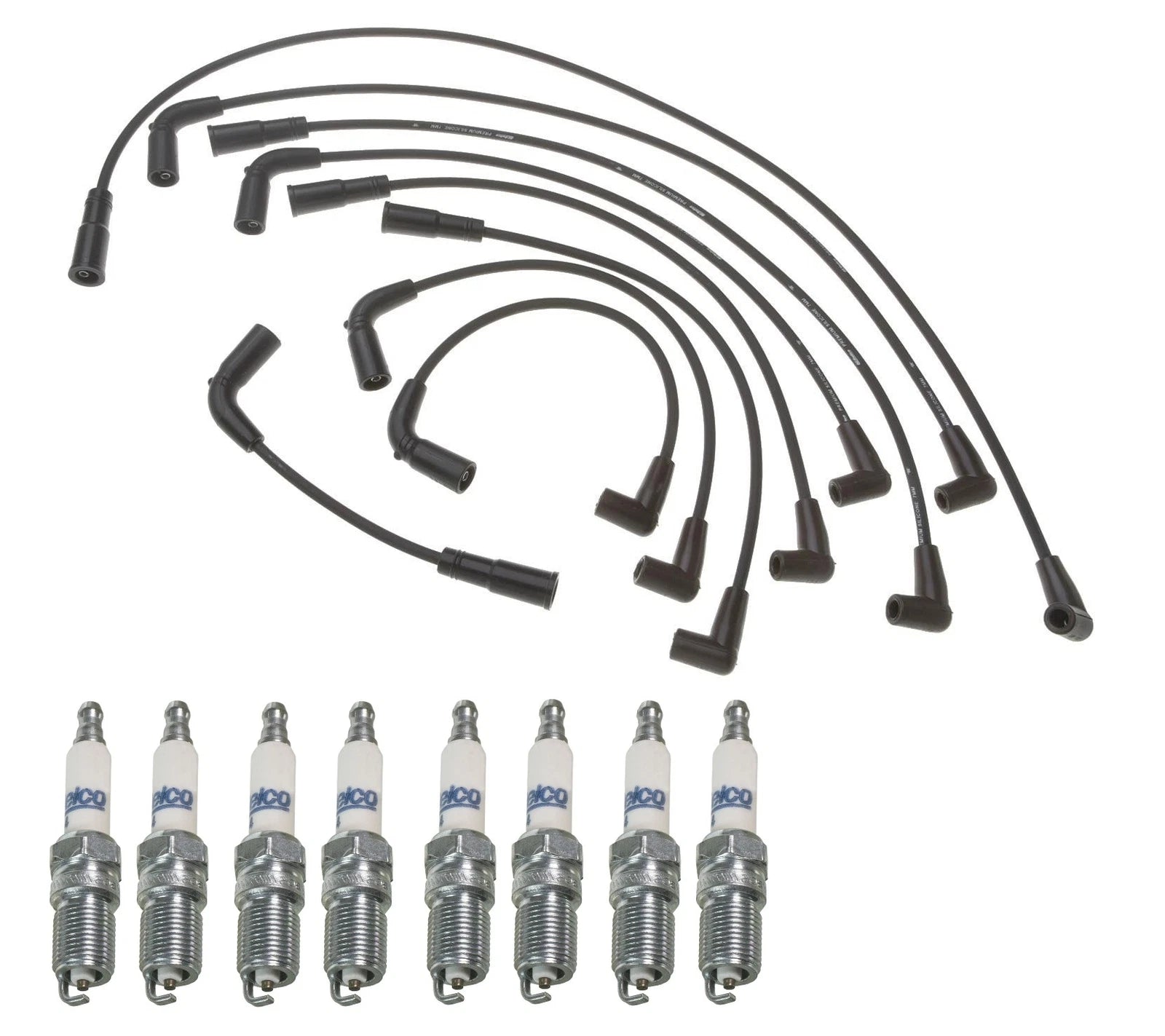 Pro Ignition Wire Set & ACDelco Rapidfire Spark Plugs for Buick Cadillac V8