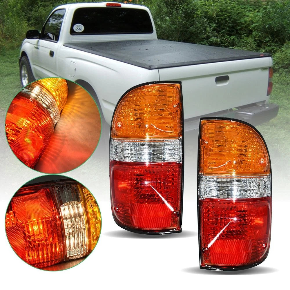 Tail Light Assembly Set for Toyota Tacoma (2001–2004) W/Bulbs Halogen