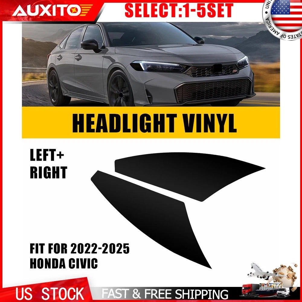 2X Headlight Side Marker Tint Overlays for Honda Civic (2022–2025)
