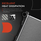 Radiator with Oil Cooler for Mercedes-Benz R171 R172 CLK350 SLK350 (2008–2009)