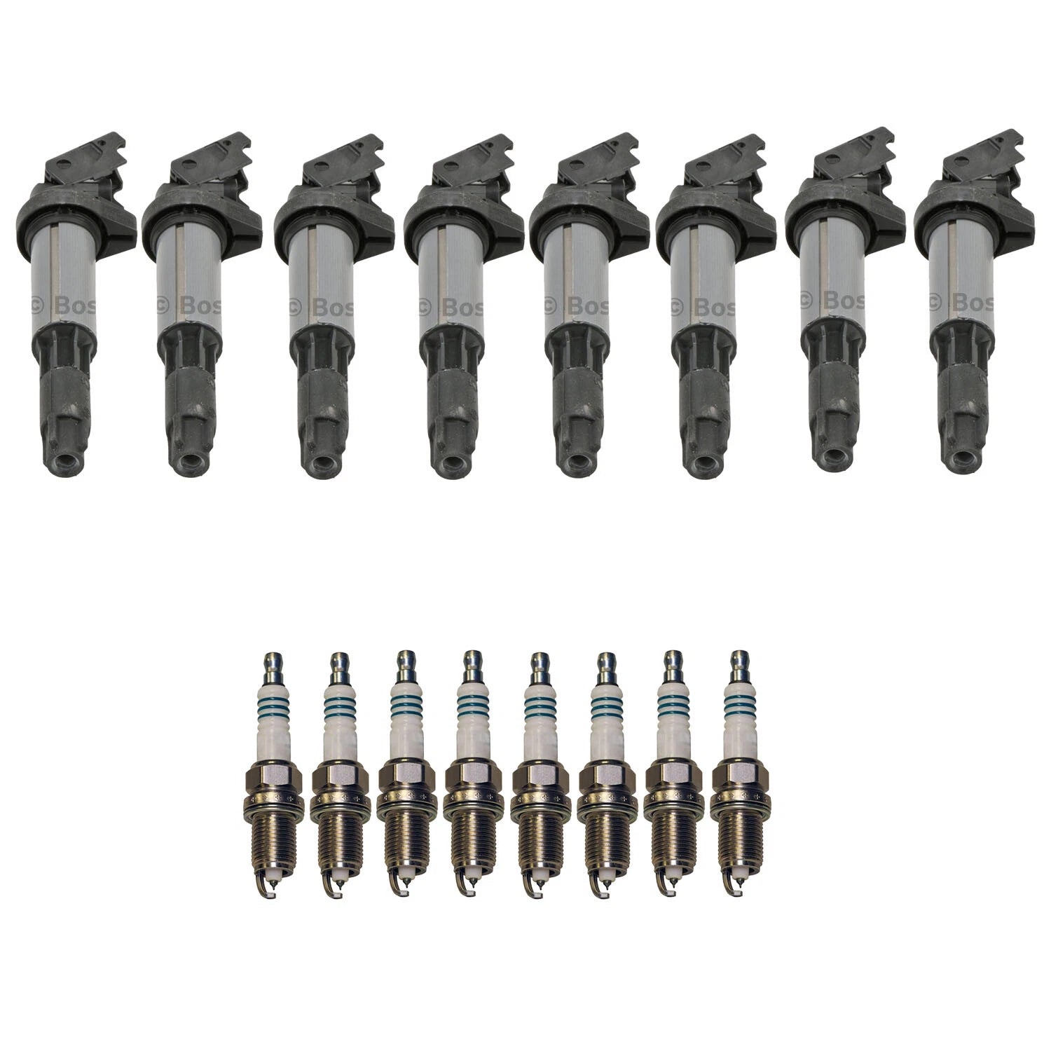 Set of 8 Ignition Coils & Iridium Spark Plugs for BMW E60 E63 E65 V8