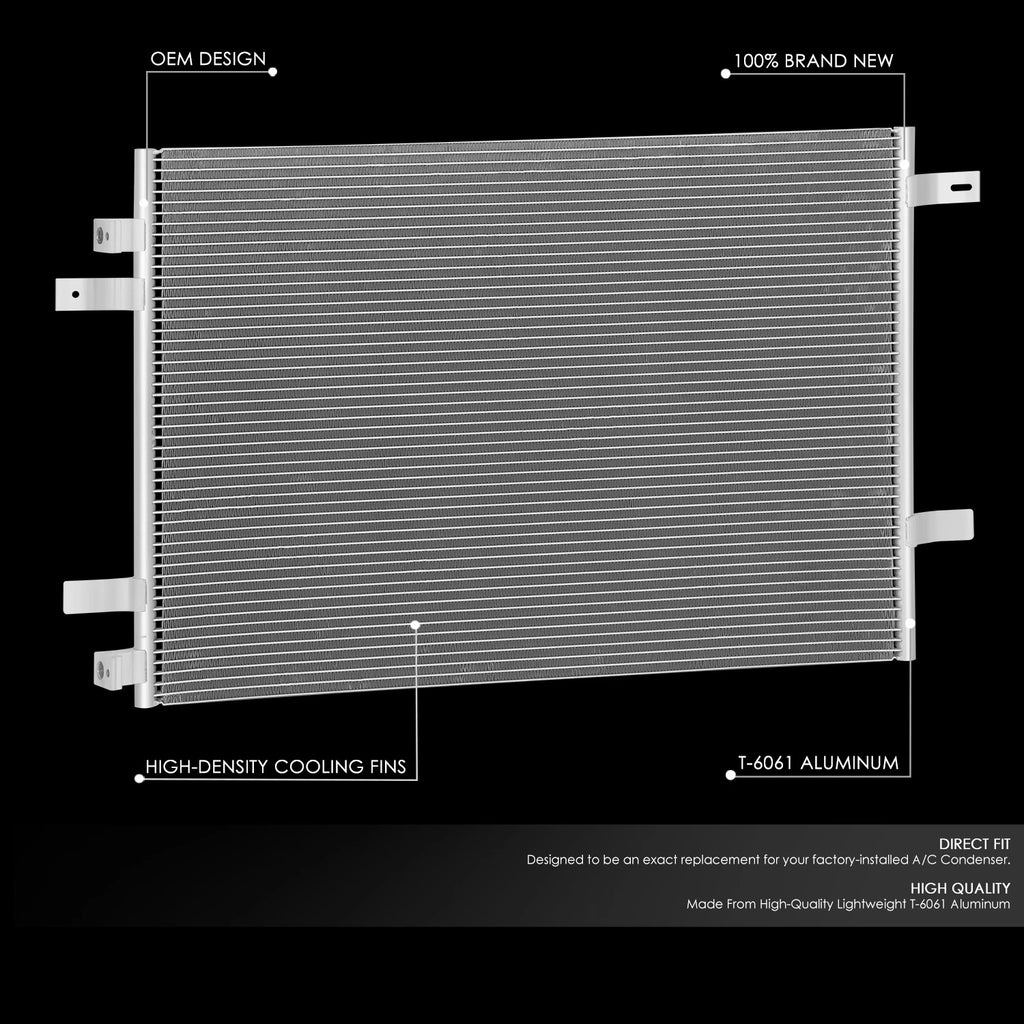 A/C Condenser for Ford F250-550 Super Duty 5.4L 6.8L (2008–2010) OE Style