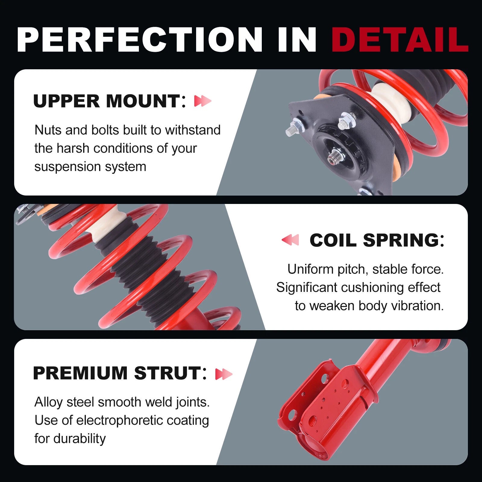 Front Strut with Coil Springs for Chevy Impala Monte Carlo (2000-2013)