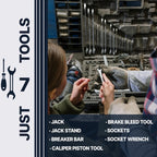 Brake Pad Set for Chevrolet Tahoe (2015–2019) Rear 2-Wheel 4WD