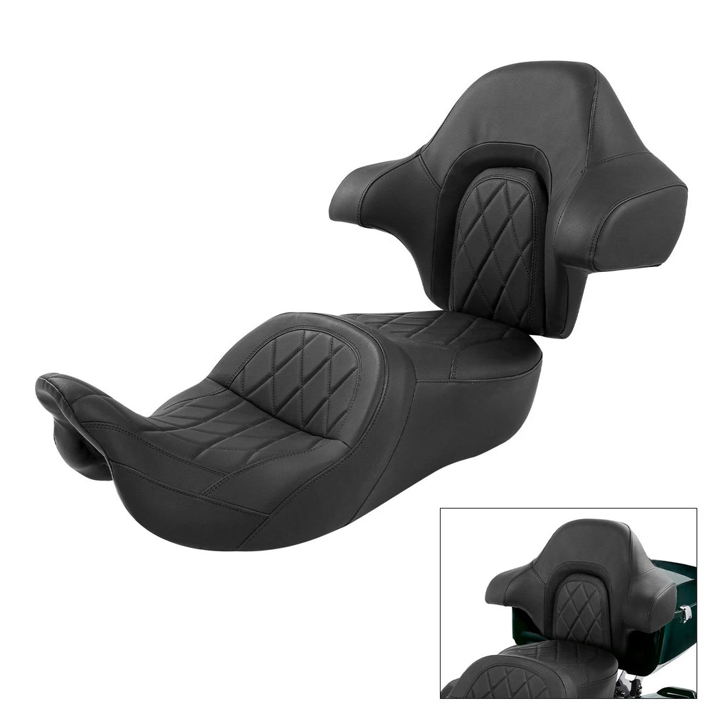 Hammock Seat Backrest for Harley Street Road Glide (2014–2023) Black