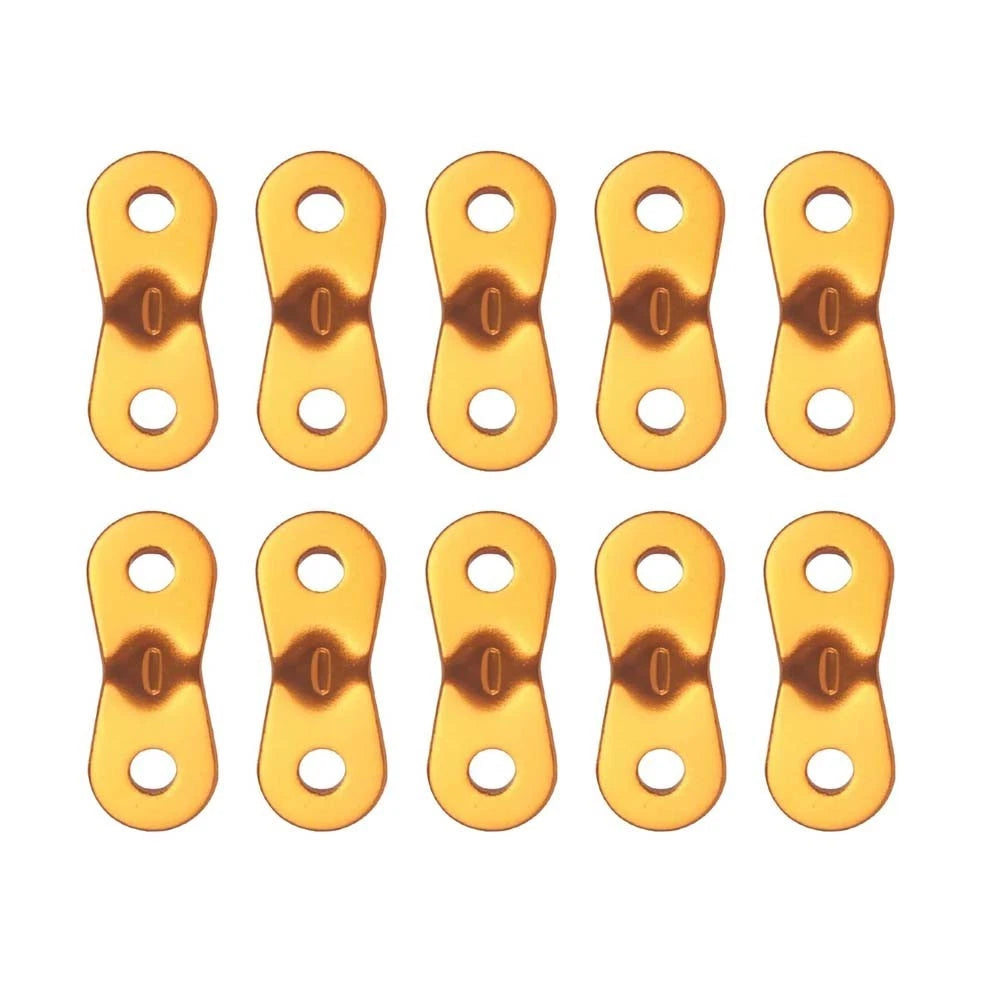 10pcs Aluminum Alloy Tent Guyline Buckles Anti-Slip Tightening Plates
