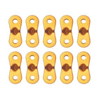 10pcs Aluminum Alloy Tent Guyline Buckles Anti-Slip Tightening Plates