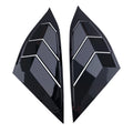 Window Quarter Louvers for Honda Accord Sedan (2018–2022) Gloss ABS