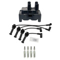 Set of 4 Denso Ignition Coil Wires & NGK Iridium IX Spark Plugs for Fiesta (2011–2019)