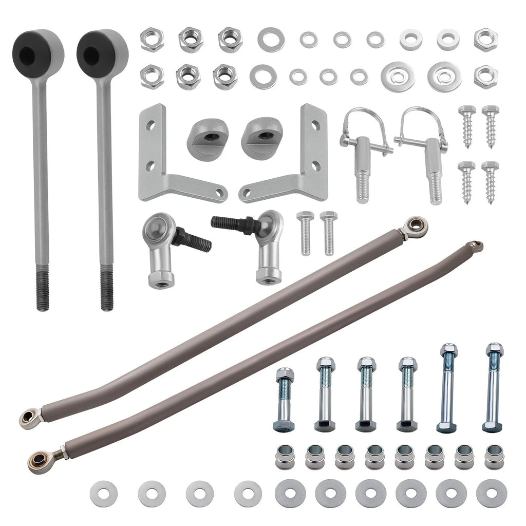 Front Sway Bar Quick Disconnect & Steering Crossover Kit for Jeep Cherokee XJ ZJ