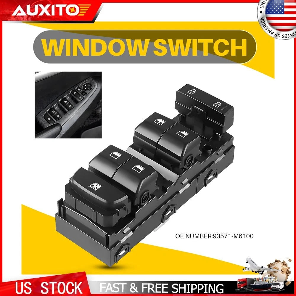 Driver Side Power Window Master Switch for Kia Forte (2019–2021) 18 Pin Connector