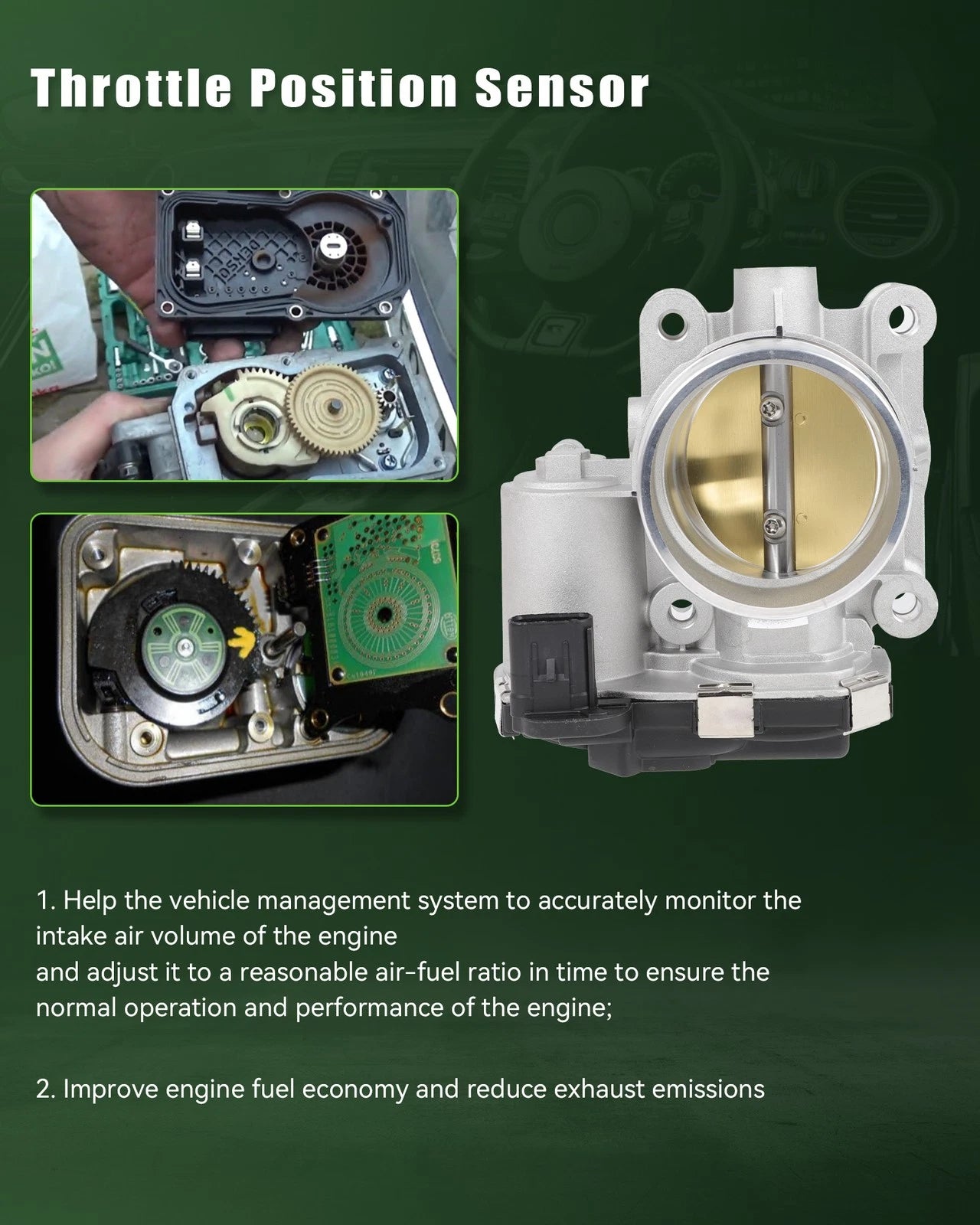 Throttle Body for Chevrolet Malibu, Traverse, Equinox, Camaro, GMC Terrain 2.0L (2010–2020)