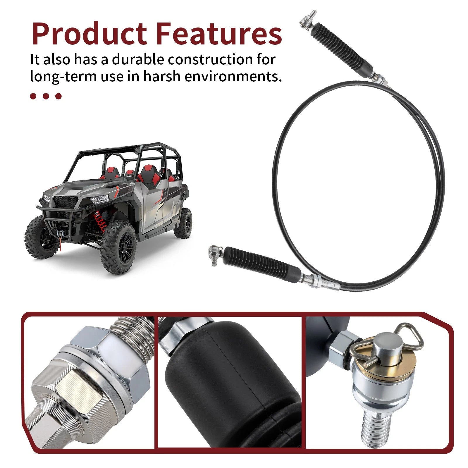 Gear Shift Cable #7082176 for Polaris General XP 4 1000 (2020–2024)