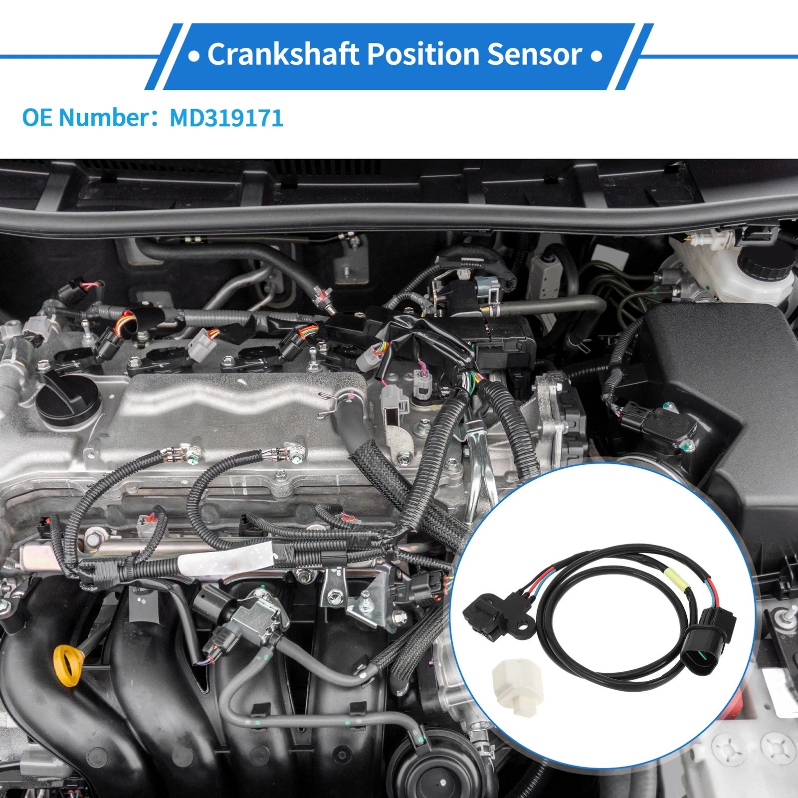 Crankshaft Position Sensor for Mitsubishi Diamante (1997–2004) MD319171