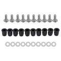10x Aluminum M5x16mm Screen Bolts Rubber Well Nuts for Yamaha