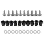 10x Aluminum M5x16mm Screen Bolts Rubber Well Nuts for Yamaha