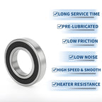 Deep Groove Ball Bearing 6213DDU for Scooter Skateboard Wheel (P0)