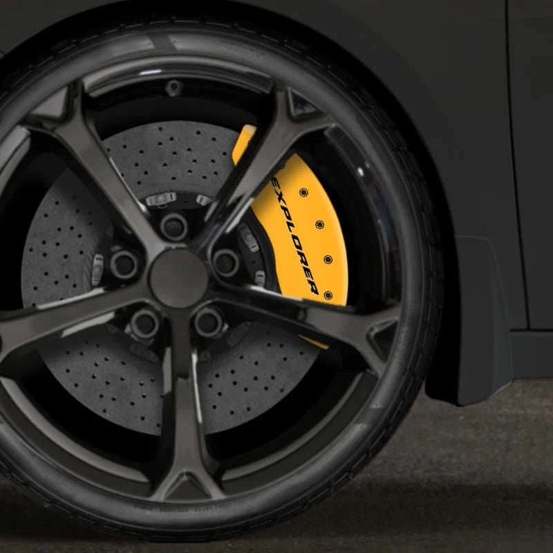 Yellow 'Explorer' Caliper Covers for 2006-2010 Ford Explorer by MGP