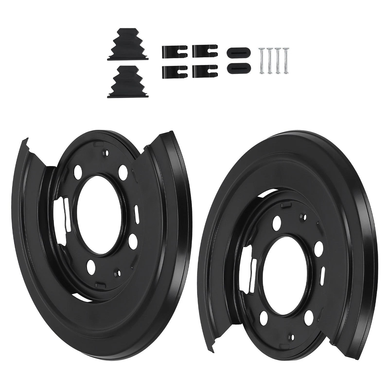 Pair Rear Brake Dust Shield Backing Plates for Ford Excursion F-250 F-350 F-450 (2000–2005)