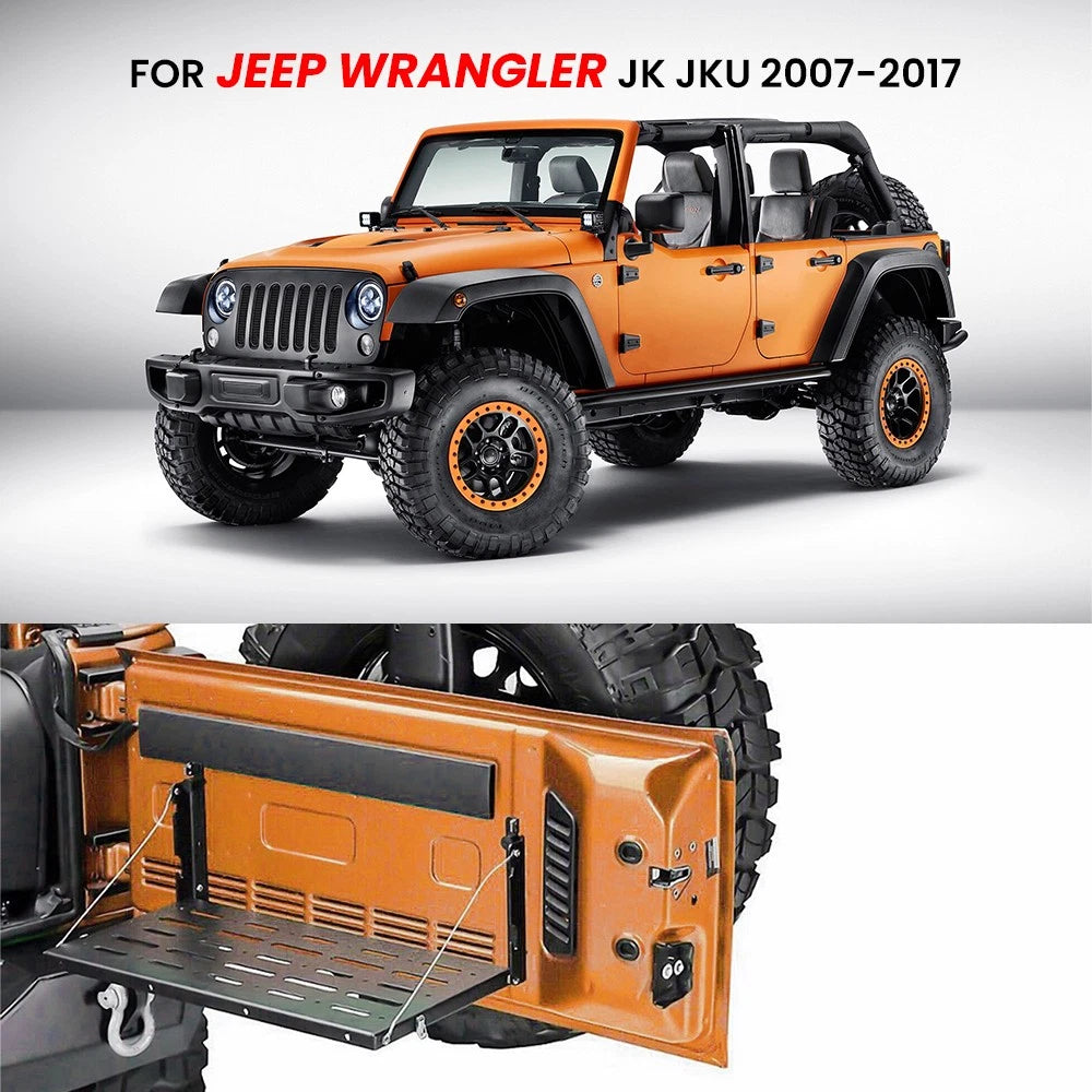 Set Heavy Duty Tailgate Table for Jeep Wrangler JK (2007-2017)