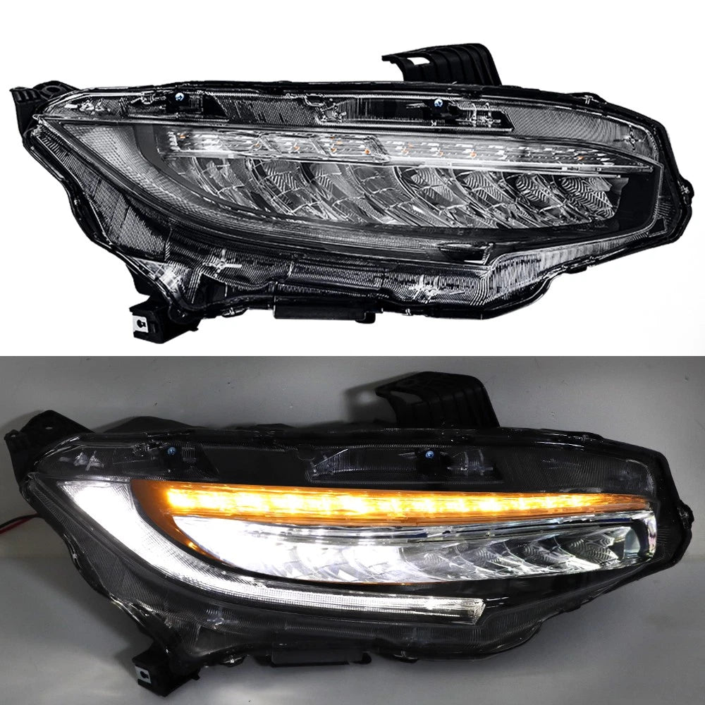 Full LED Right Side Headlight for Honda Civic (2016–2019)