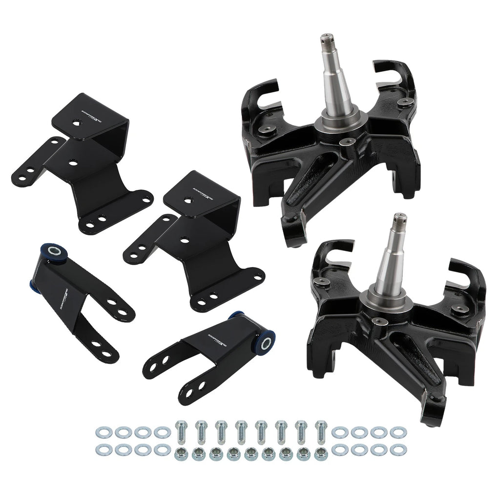 3" Front 4" Rear Lowering Suspension Kit for Chevy C-10 (1973–1987)