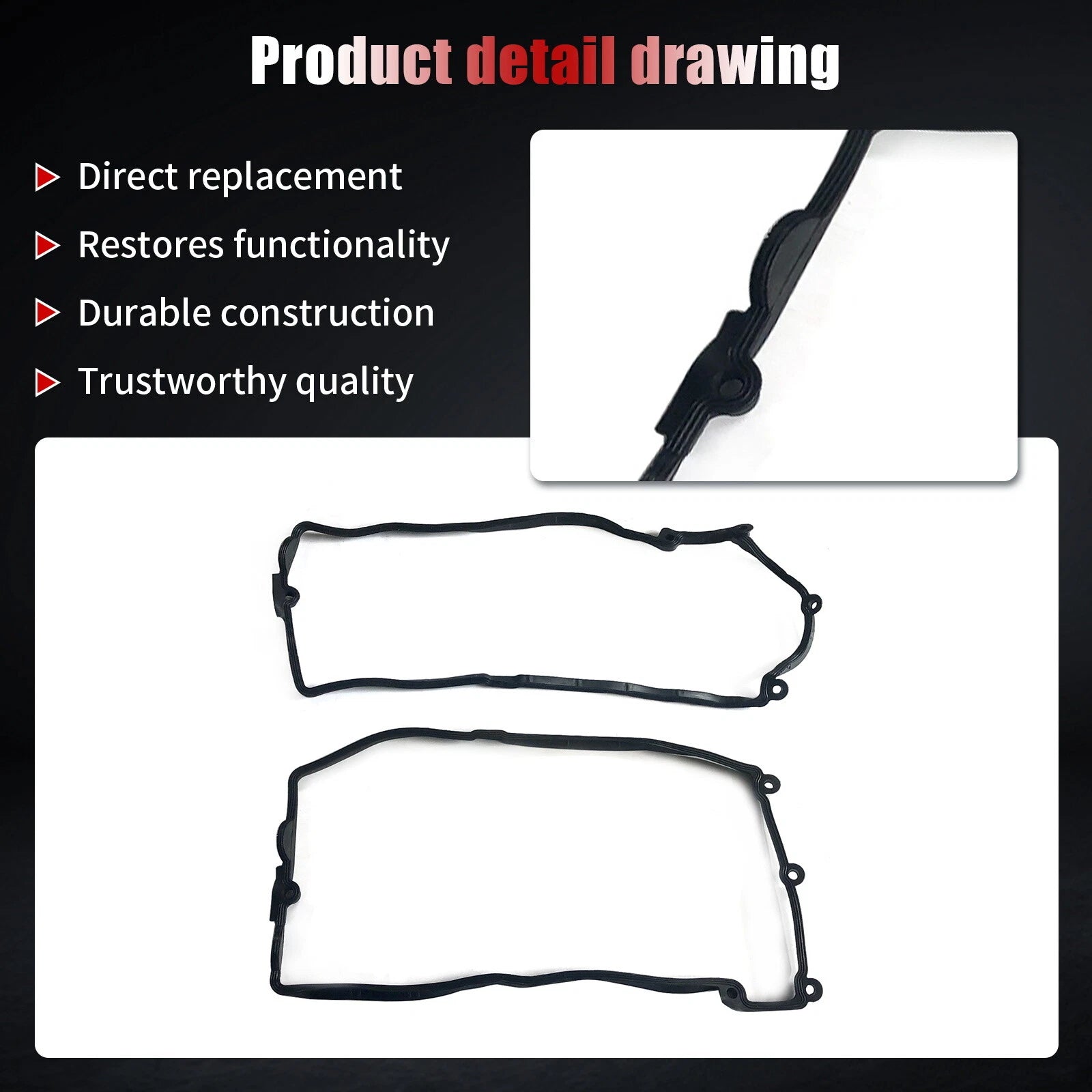 Valve Cover Gasket for BMW 550i 650i X5 645Ci 745i (2002–2010)