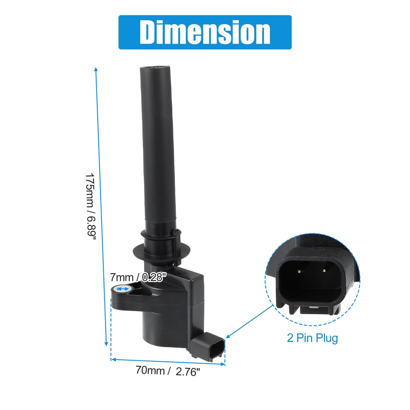 Set of 1 Ignition Coil Pack No. 18LZ-12029-AB for Mazda Tribute (2001–2007)