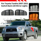 Clear LED Side Towing Mirror Turn Signal Light for Toyota Tundra (2007–2021)