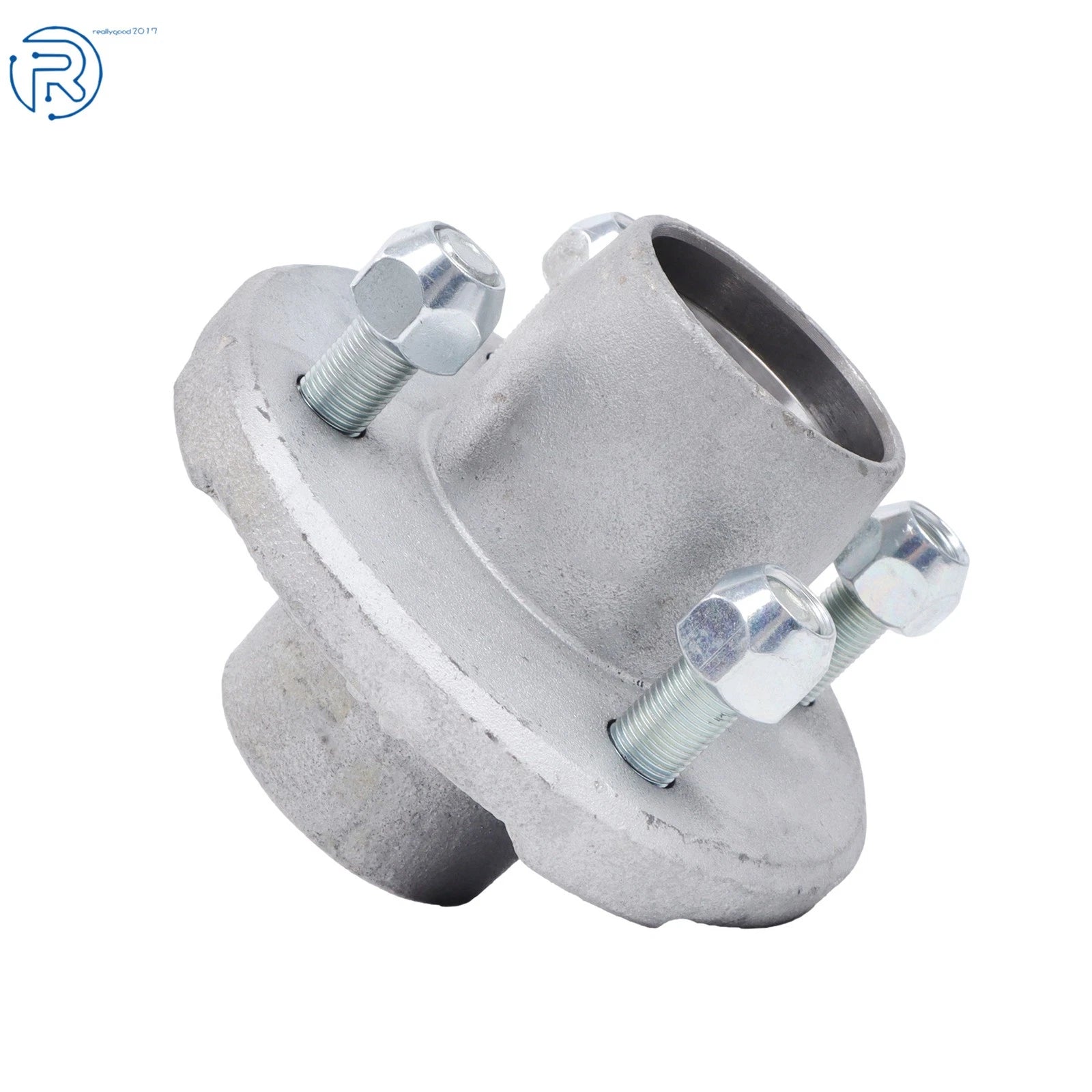 Set of 4 Galvanized Boat Trailer Hubs 4 Lug 1" (4 on 4 Bolt Circle)