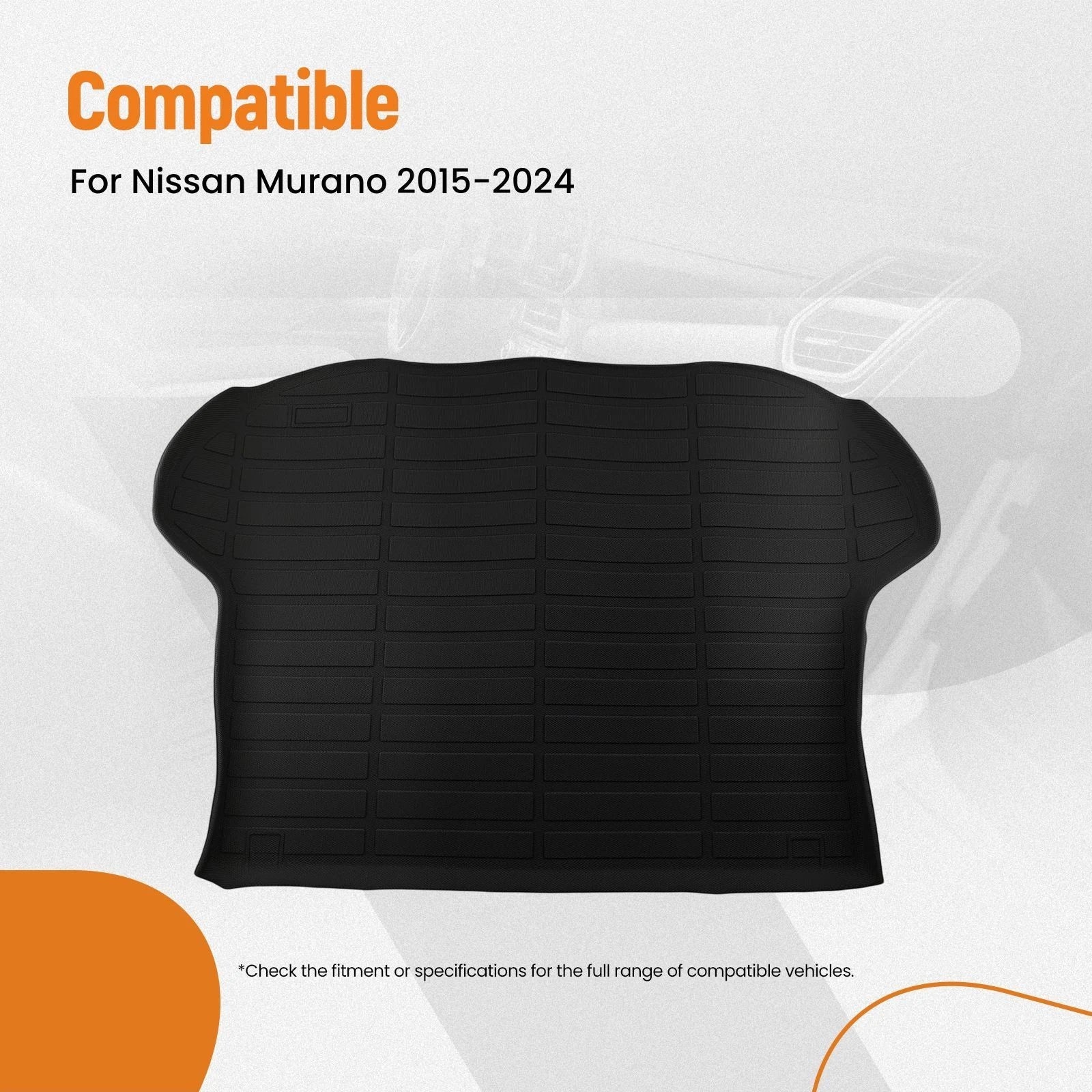 All-Weather Cargo Liner for Nissan Murano (2015–2023) TPE Trunk Mat