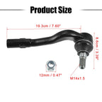 2pcs Front Outer Tie Rod End ES80687 ES80688 for Mercedes-Benz C230 C240 C280 (2000–2007)
