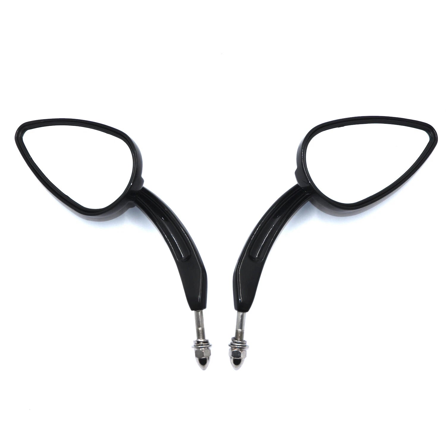Black Rear View Mirrors for Harley (1982–Present)