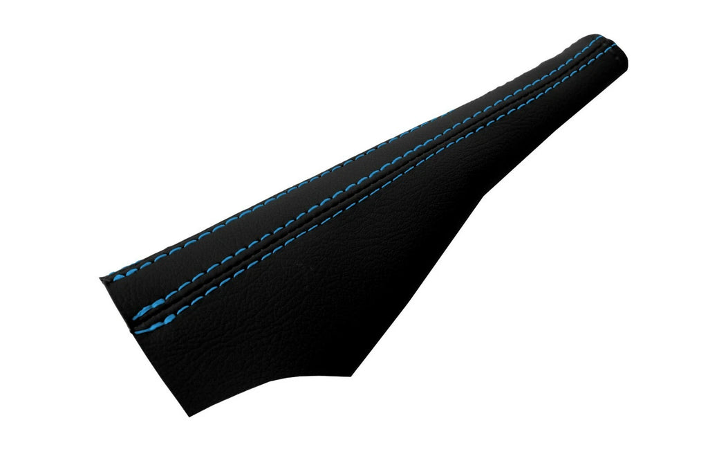 Leather Emergency Brake Boot Cover for Nissan 350Z (2003–2008) Blue Stitch