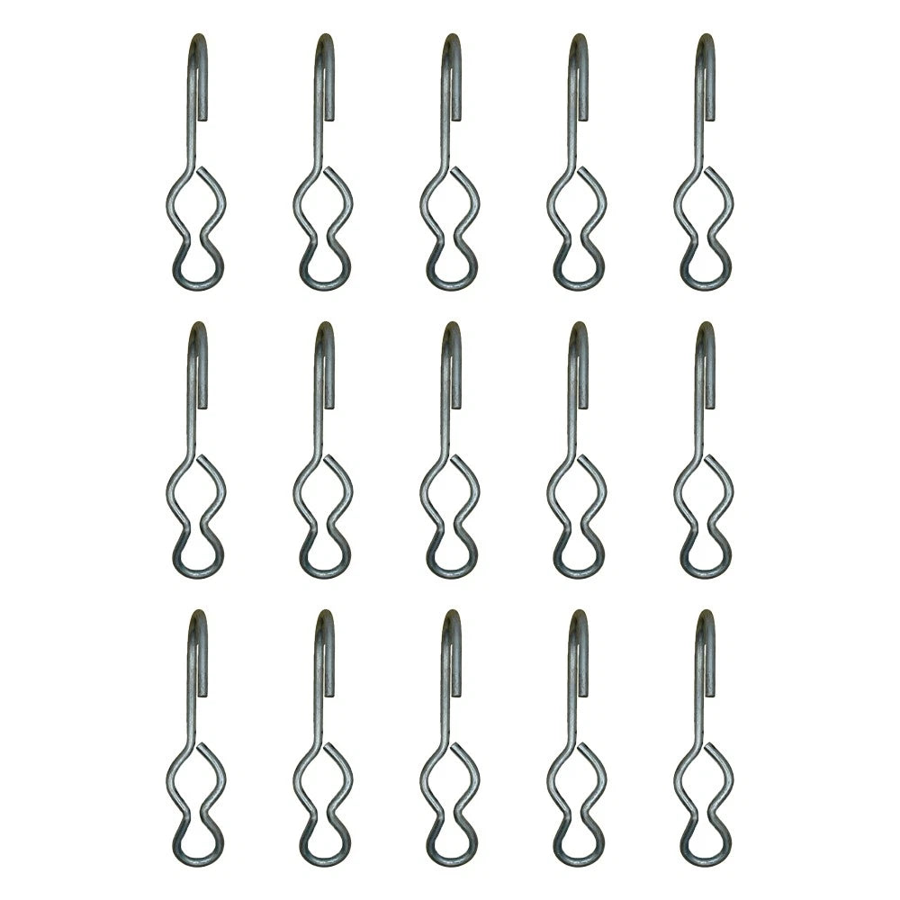 15 Piece Steel SJ Hooks for Rope Shock Cord Bungee Cord