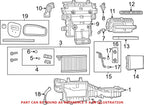 HVAC Floor Mode Door Actuator for Dodge Durango (2011–2023)