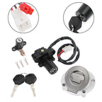 Ignition Switch Fuel Gas Cap Seat Lock Set for Yamaha YZF R1 (2000–2003) YZF R6 (1999–2005)