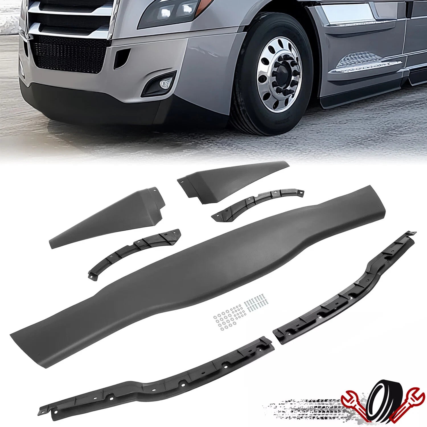 Bumper Air Flow Deflector Set for Freightliner Cascadia (2018–2019)