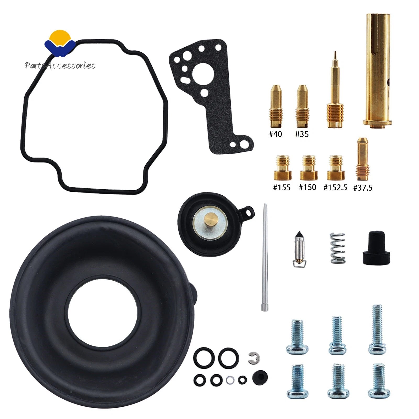 Carburetor Repair Kit X4 for Yamaha VMX1200 XVZ1300 (1985–1990)