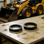2PCS Black Lower Pivot Pin Seal for Bobcat 6651709, 645, 653, 730, 731, 732